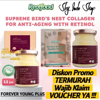 REALFOOD INDONESIA Forever Young Plus ( P.12 ) | Suplemen | Vitamin | Asam Amino | Asam Sialat | Kolagen | Minuman Sarang Burung Walet | Untuk Kecantikan & Mencerahkan Kulit | BPOM & HALAL