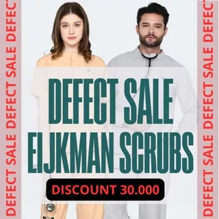 (DEFECT SALE)EIJKMAN SCRUBS / BAJU OK / BAJU JAGA LENGAN PANJANG / PENDEK