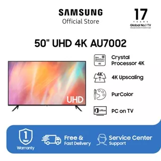 Samsung Smart TV 50 inch UHD 4K AU7002 dengan PurColor - UA50AU7002KXXD