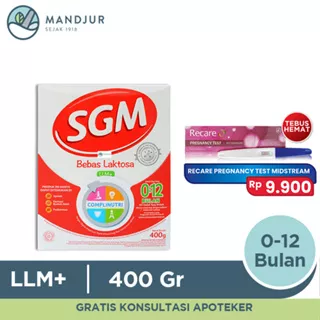 SGM LLM+ Susu Formula Bayi Bebas Laktosa 400 Gr