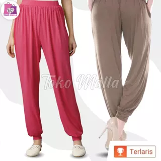 Celana Panjang Dalaman Inner Pants Gamis Celamis Wanita Polos Aladin Kulot Bahan Kaos Standar Jumbo Clana Daleman Iner Bawahan Dewasa Anak Perempuan Jelana Muslim Joger Kerut Bisban Rib Kolor Bawahan Harian Santai Muslimah Jogger Premium Sepan Eleena