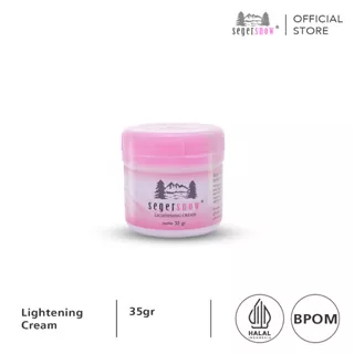 Seger Snow Lightening Cream Halal BPOM 35gr Krim Wajah Soft and Bright Mencerahkan Wajah With Vit B3 SLP