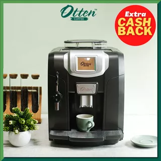 Otten - Fully Automatic Coffee Machine 712 (Touch Screen - Black) - Mesin Kopi Otomatis cocok untuk Rumah dan Kantor Terlaris - Best Seller