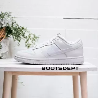 Dunk Low Triple White Just Do It Iridescent (100% Authentic)