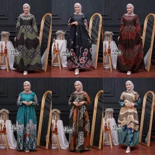 Gamis busui batik couple set keluarga ayah ibu dan anaknya batik motif terbaru