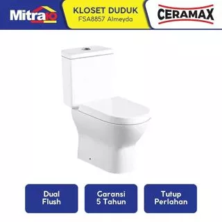 Ceramax Closet Duduk Dua Bagian Almeyda FSA8857 Putih