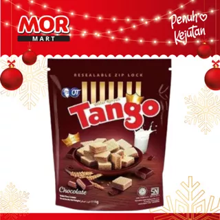 TANGO Wafer Chocolate Mini Wafer Renyah Cokelat Pouch Zip Lock 115 gr