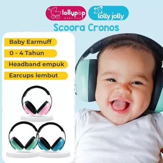 SCOORA CRONOS baby earmuff 0-4 tahun/Alat penutup telinga bayi