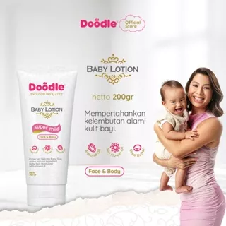 Doodle Baby Lotion | Face & Body Baby Lotion | Face & Body Lotion Bayi | Super Mild Baby Lotion Liquid | Ukuran 200 gr