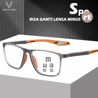 Gentle Fawn Frame Kacamata Bentuk Kotak TR90 Bantalan hidung silikon Fashion Sport Bisa Minus Antiradiasi Blueray Photocromic Bluecromic terbaru Fashion Pria 1019