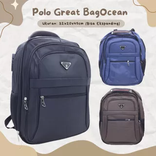 TAS POLO GREAT 18 INCHI USB KUNCI NOMOR / RANSEL POLO IMPORT ASLI MURAH ORI SIZE 18 BARU / TAS LAPTOP POLO cowok AWET BESAR / BAGPACK EKSPANDING POLOS / RANSEL LAPTOP KUAT JUMBO / TAS SEKOLAH SD SMP SMA KULIAH BIG SIZE / TAS KERJA SIMPLE / TAS BERANGKAT