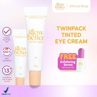 [Twin Pack] Glow Better Best Version Of Your Skin Tinted Eye Cream - 2pcs Lebih Hemat