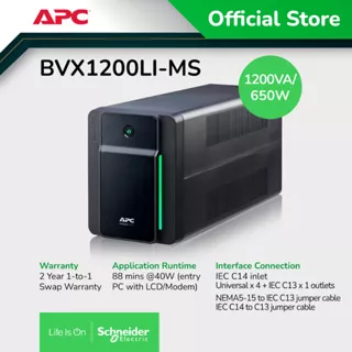 UPS APC Easy UPS BVX 1200VA 650W BVX1200LI-MS