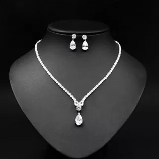 ROSIE SET EARRINGS NECKLACE - Carterlux Premium Bridal Set