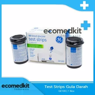 GE100 Strip Refill Test Gula Darah Glucose 50's