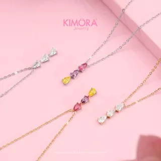 Kimora - Kalung Titanium Wanita Trinity Gold Plated 18k Klt370