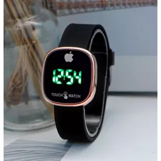 DHIO - Jam Tangan LED Apple Digital Pria Wanita Rubber Electronic Fashion Couple Anak Remaja Premium