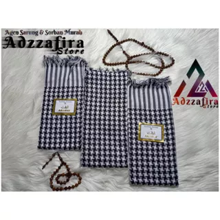 Grosir Isi (10pcs) Sorban Arab Arafat Motif Jagung Hitam Putih - Sorban Palestina - Sorban Kashmiri Laki-laki Original Premium