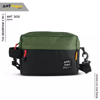 ANT PROJECT - Clutch Bag ANT 302 HIJAU Kombinasi