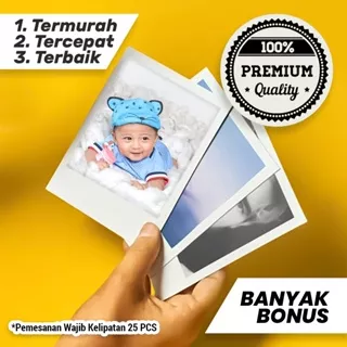 CETAK FOTO POLAROID 2R LAMINASI GLOSSY DOFF TERMURAH BANYAK BONUS