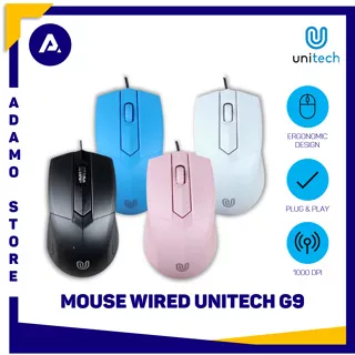 Mouse Unitech G9 Optical USB Wired Mouse Kabel 1000DPI