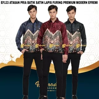 ATASAN PRIA FORMAL/KEMEJA PRIA PREMIUM/KEMEJA PESTA SATIN/KEMEJA PESTA BATIK SATIN/KEMEJA PARTY