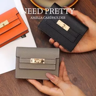 NEED PRETTY [AMELIA CARDHOLDER] leather women's cardholder multiple slots