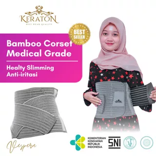 Keraton Korset Ibu Pasca Melahirkan Nano Bamboo Korset FAST SLIM Antibakteri Aman untuk Pasca Operasi Caesar / Normal Jumbo Size Korset Nano Bamboo Korset Postpartum Antibakteri Aman Untuk Ibu Pasca Melahirkan Caesar / Normal Original