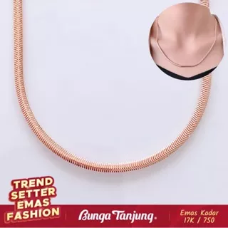 KALUNG FASHION SISIK ULAR - EMAS 17K - BUNGA TANJUNG GOLD