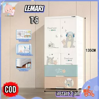 V-BABY - Lemari Pakaian Anak 65CM / Lemari bayi Plastik / Plastic Storage Cabinet Lemari /Laci Plastik VBABY-T6