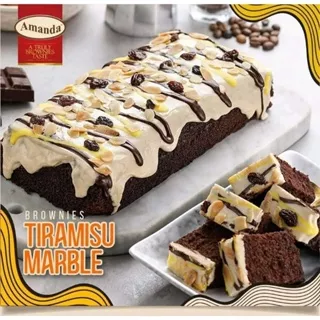 AMANDA BROWNIES KUKUS TIRAMISU MARBLE 650GR