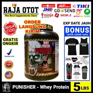 Terror Labz Punisher Whey 5 Lbs 5Lbs Punisher Whey Protein Isolate Hydrolyzed Whey Protein Concentrate Suplemen Fitness