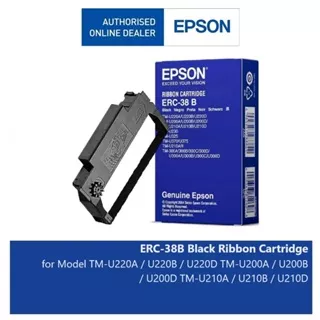 Ribbon Cartridge Epson ERC38 Black ERC-38B - Hitam - Original