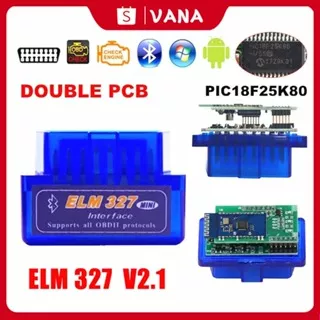ELM327 Mini OBD OBD2 Bluetooth Wireless Car Scanner V2.1 Alat Scan Mobil OBDII Auto Tool
