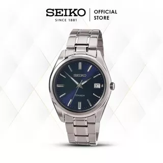 Jam Tangan Pria Seiko SUR373P1 SUR373 Titanium Blue Sunray Original