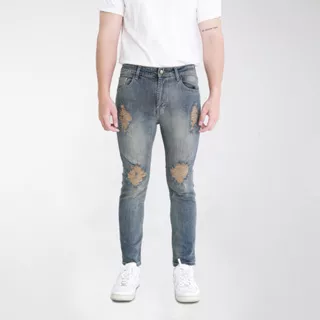 MSMO MEN Orlando Jeans / Jeans Pria / Celana Jeans / Celana Jeans Pria / Skinny Jeans / Strech Jeans / Ripped Jeans / Jeans Bolong