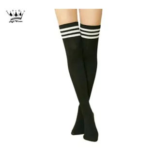 Kaos Kaki Panjang Sepaha Atas Lutut Sock Polyester Wanita Gaya Korea Dance Olahraga