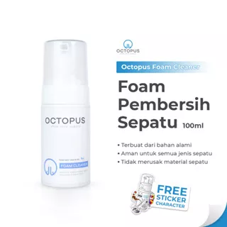 Octopus Foam Cleaner Pembersih Sepatu Waterless Cleaner Shoes | Pembersih sepatu putih & berwarna