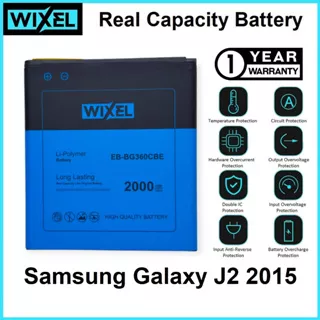 WIXEL Baterai Samsung Galaxy J2 2015 J200 EB-BG360CBE EB-BG360CBC SM-J200G SM-J200F Batre Batrai Battery Double Power Original Dual HP Handphone Ori