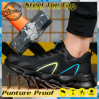 ALFathi Sepatu Safety Sneakers Ori By Guyisa Black Arches