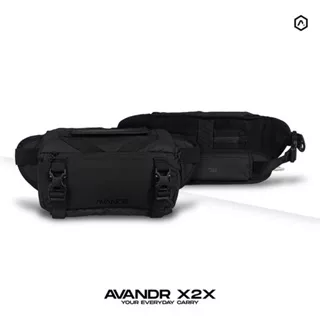 (Bisa COD) Avandr X2X Tas Slempang Anti Air Sling Bag Pria Camera Bag Black Matte