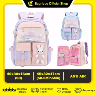 Tas Sekolah Anak Perempuan Tas Ransel Sekolah Wanita Import Tas Sekolah Cewek SD SMP SMA Tas Ransel Sekolah Anti Air Waterproof Tas Ransel Kecil Besar RSK15