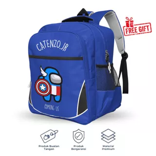 Catenzo Junior - CKB 029 Tas Karakter Anak Laki-laki Cowok Pria Ransel Sekolah Original Kantong School Terlaris Terbaru Termurah Ori Kids Bag Backpack anak-anak Kekinian