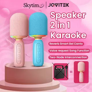 Skytime Speaker 2in1 Karaoke Wireless Microphone Bluetooth S58 RGB Hi-Fi Sounds Bass Music Long Life Battery