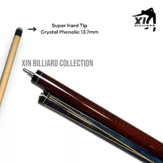 Stick Billiard Jump Break Cue / Jump Stick / Break Stick Brown Biru