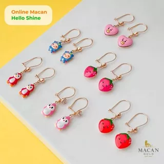 Yellow Gold Earring for Kids - anting Hook