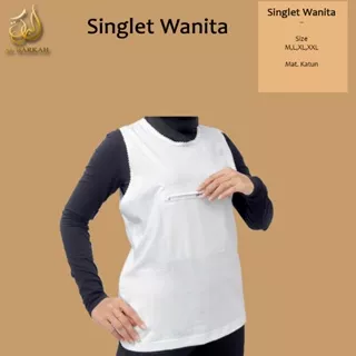 Singlet Wanita Haji Umroh Kantung Perlengkapan Haji Umroh Singlet Putih