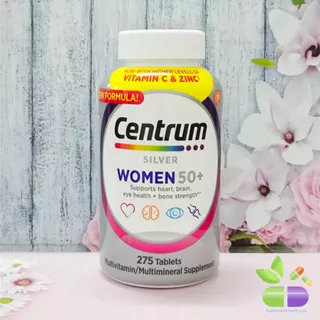 Centrum Silver Women 50+ Vitamin C + Zinc Isi 275 Tablets