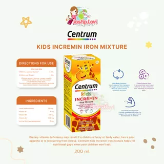 centrum kids incremin idon mixture cherry flavor aussie