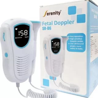 Serenity Fetal Doppler Serenity SR-D6 LCD Dopler Janin Alat Tes Detak Jantung Bayi Dopler Serenity